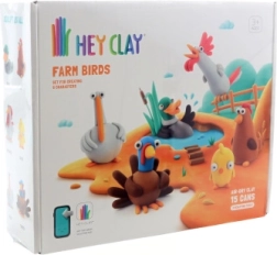 Hey Clay kreativt sæt – gårdens fugle