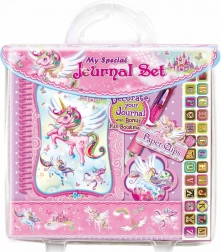 Dagbogssæt med dekorationer til børn – Dagbog