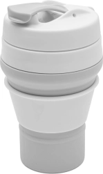 Foldbar silikonekop 350 ml 2-i-1 grå New Baby