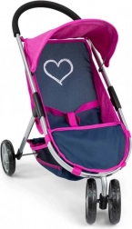 Trekantet barnevogn til dukker Susie Prestige Navy