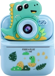 FREEON Free2Play digitalt digitalkamera til børn med øjeblikkelig udskrivning Dinosaur