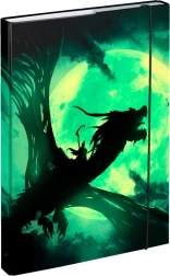 Mapper til A4-skolehæfter med dragemotiv BAAGL