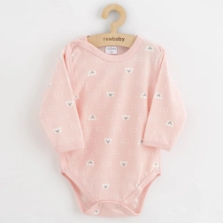 Babybody med fuld gennemknapning new baby classic ii bjørn hvid