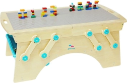 2Kids Toys legebord til byggeklodser med opbevaringsplads