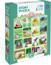 DJECO puslespil Tre små grise 35 brikker