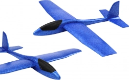 Stor blå polystyren svævefly 68 cm