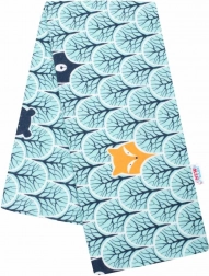 Flannelble med print New Baby dyr i skoven