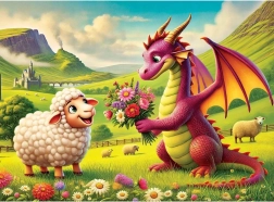 Træpuslespil buket til ven 40 brikker WOODEN CITY