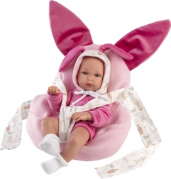 Llorens New Born Pige - Realistisk Babydukke med Helkropsvinyl 35 cm