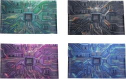 Plastmappe med trykknap Future Ready – bundkortmotiv, A4+