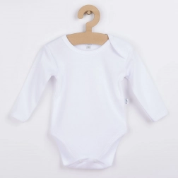 Hvid langærmet babybody BOBAS FASHION