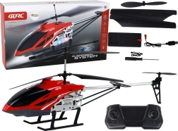 RC-helikopter 70 cm rød med stabilisering og LED