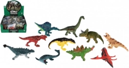 Plast mini-dinosaurer 7–9 cm, mix af arter i pose