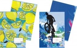 Skolehæfte A4, ulinjeret, 40 ark (mix)