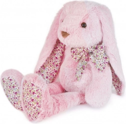Rosa plysbamse-kanin Doudou Histoire d’Ours 60 cm