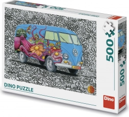 Dino Puzzle Hippies Volkswagen 500 brikker