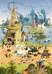 Puzzle HEYE På udflugt – Hieronymus Bosch, 500 brikker