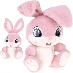 Plysbamsen Malinka kanin 40 cm – lyserød krammeven med bøjelige ører