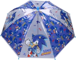 Børne gennemsigtig paraply Sonic Rainy Days, blå