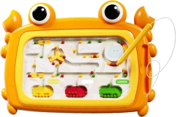Magnetisk tavle Montessori labyrint krabbe orange WOOPIE