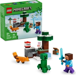 LEGO Minecraft Steve og eventyr i taigaen
