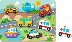 Indsættende puslespil Trafik