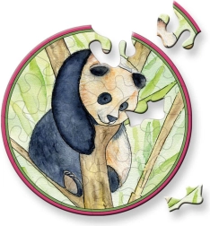 Curiosi rundt puslespil Picoli Panda 33 brikker