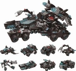 Qman Shadow Pulse kampkøretøj – minibyggesæt