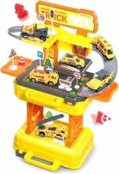 Legetøjssæt Byggemaskiner 2-i-1 i Kuffert