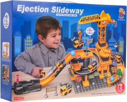 Byggesæt byggeplads med små biler og tilbehør