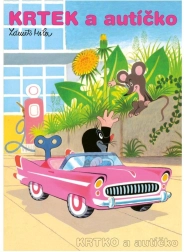 Malebog med Muldvarpen og den lille bil A4