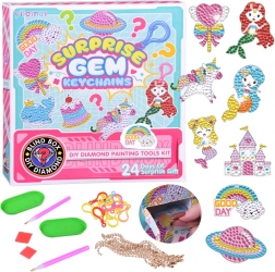 Kreativ adventskalender med diamantmaling – nøgleringe