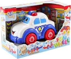 Politi-legetøjsbil med lys og lyd