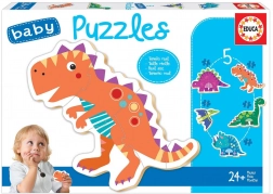 Educa baby puslespil dinosaurer 5i1