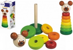 DETOA træpyramide med bjørn