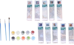 Kreativt malesæt efter tal 30x30 cm