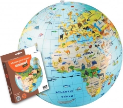 Oppustelig globusbold 50 cm – dyr