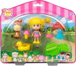 Paula & Friends - dukke med tilbehør og lille dyr