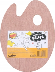 Træpalet til malere 18x24 cm