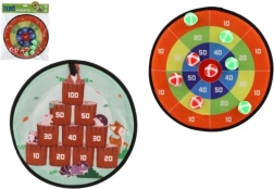 Dobbelt-sidet mål med velcro og bolde 34 cm