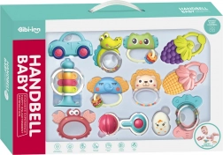 Sæt med rangler og bidelegetøj Dyr 12 stk