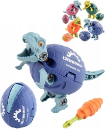Skruedinosaur i æg 2-i-1 med værktøj - 1 stk.