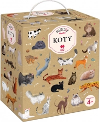 Puslespil 60 brikker Puzzlove - Katte