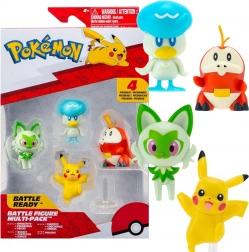 Pokémon kamp multipack – 4 figurer Pikachu, Fuecoco, Sprigatito og Quaxly 5 cm
