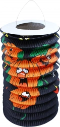 Halloween-lampion med glade græskar