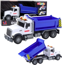 Lastbil-dumper med bevægelig lad, lys og lyde – blå