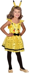 Børnekostume Pikachu kjole