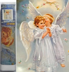 Diamantmaling Engle på himlen 30x40 cm