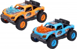 Terrængående bil med friktionsmotor med lys og lyd 15 cm