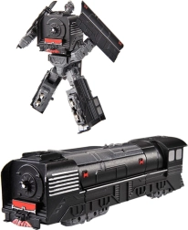 Metalrobot, der kan omdannes, lokomotiv sort